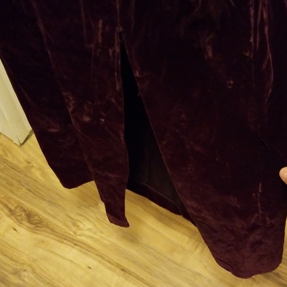 White Lace Purple Velvet 1980s/90s Evening Formal - Picture 5 of 6